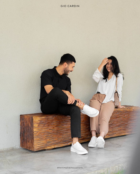 sneaker pria Gio Cardin yang memadukan gaya minimalis dan stylish