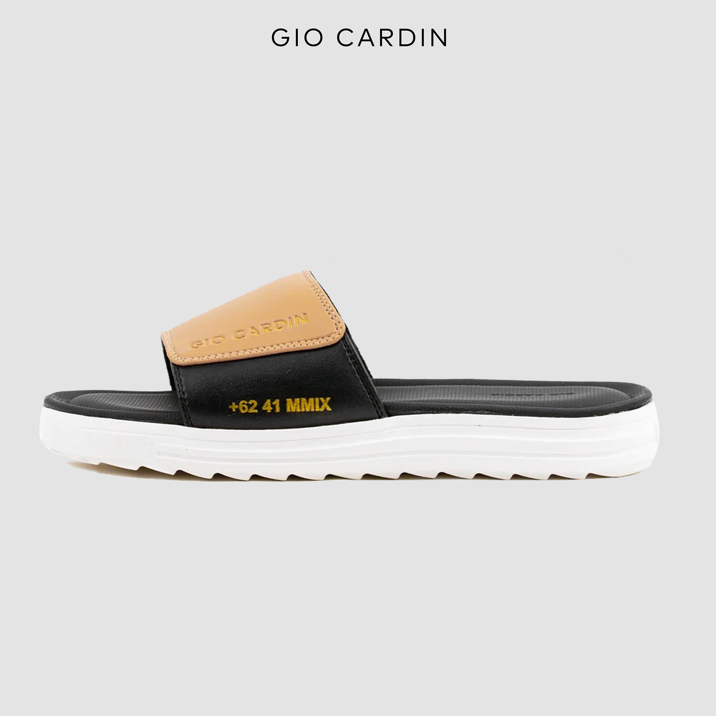 JUDE SLIDES | MOCA / BLACK / WHITE | UNISEX - Gio Cardin