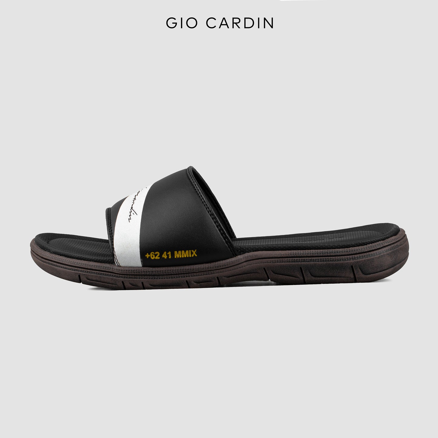 FOCIO SLIDES | BLACK / WHITE / BROWN | UNISEX - Gio Cardin