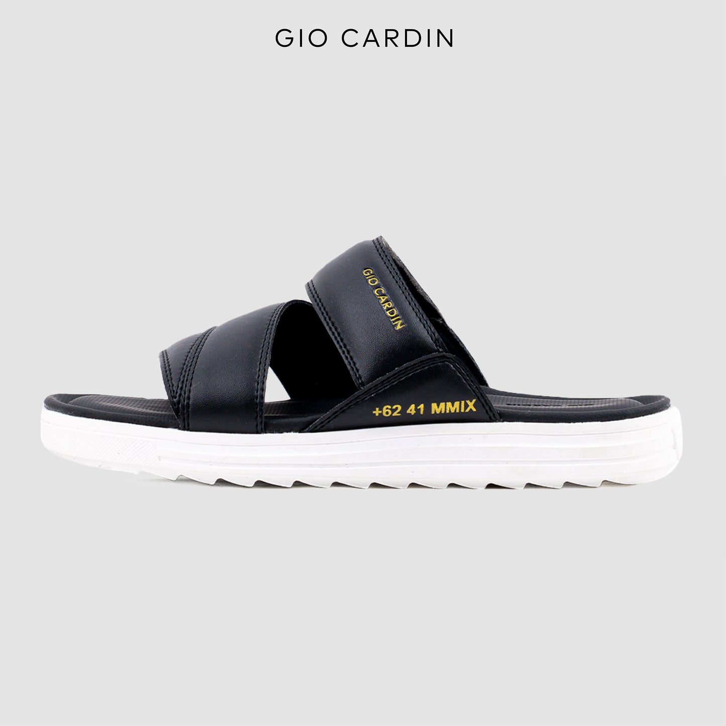 HUGO SANDALS | BLACK / WHITE | UNISEX - Gio Cardin