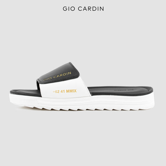 JUDE SLIDES | BLACK / WHITE / WHITE | UNISEX - Gio Cardin
