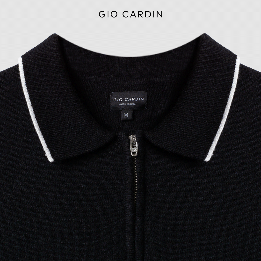 LINO KNIT POLO | BLACK | MEN