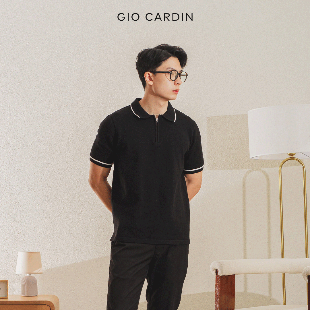 LINO KNIT POLO | BLACK | MEN