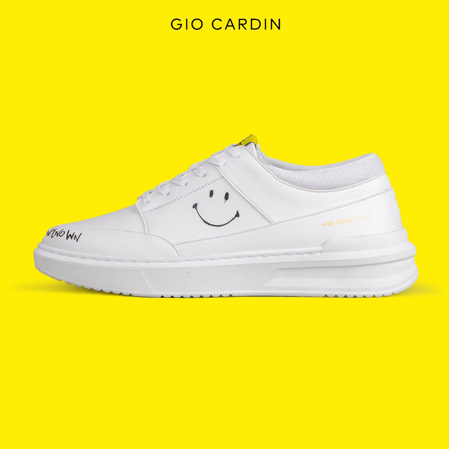 GIO CARDIN x SMILEY - RIES - TRIPLE WHITE