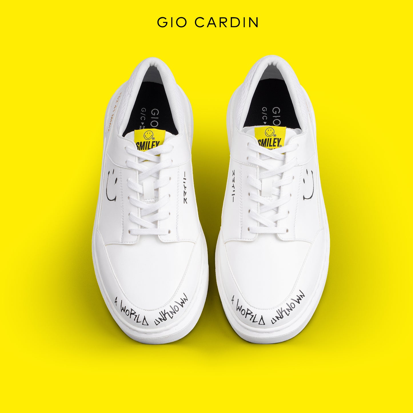 GIO CARDIN x SMILEY - RIES - TRIPLE WHITE