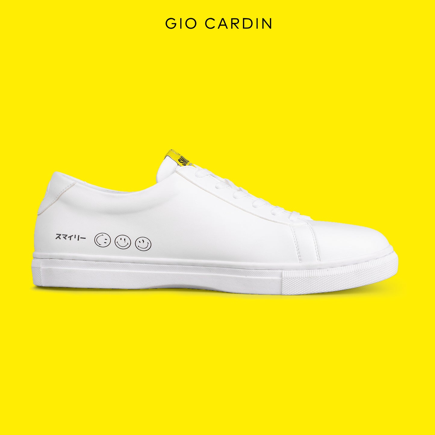 GIO CARDIN x SMILEY - ARGUS - TRIPLE WHITE