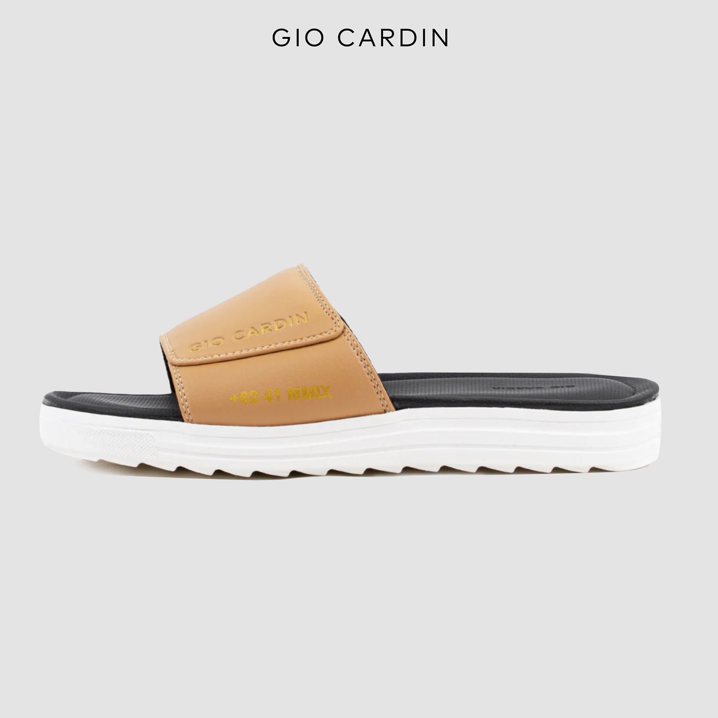 JUDE SLIDES | MOCA / MOCA / WHITE | UNISEX - Gio Cardin