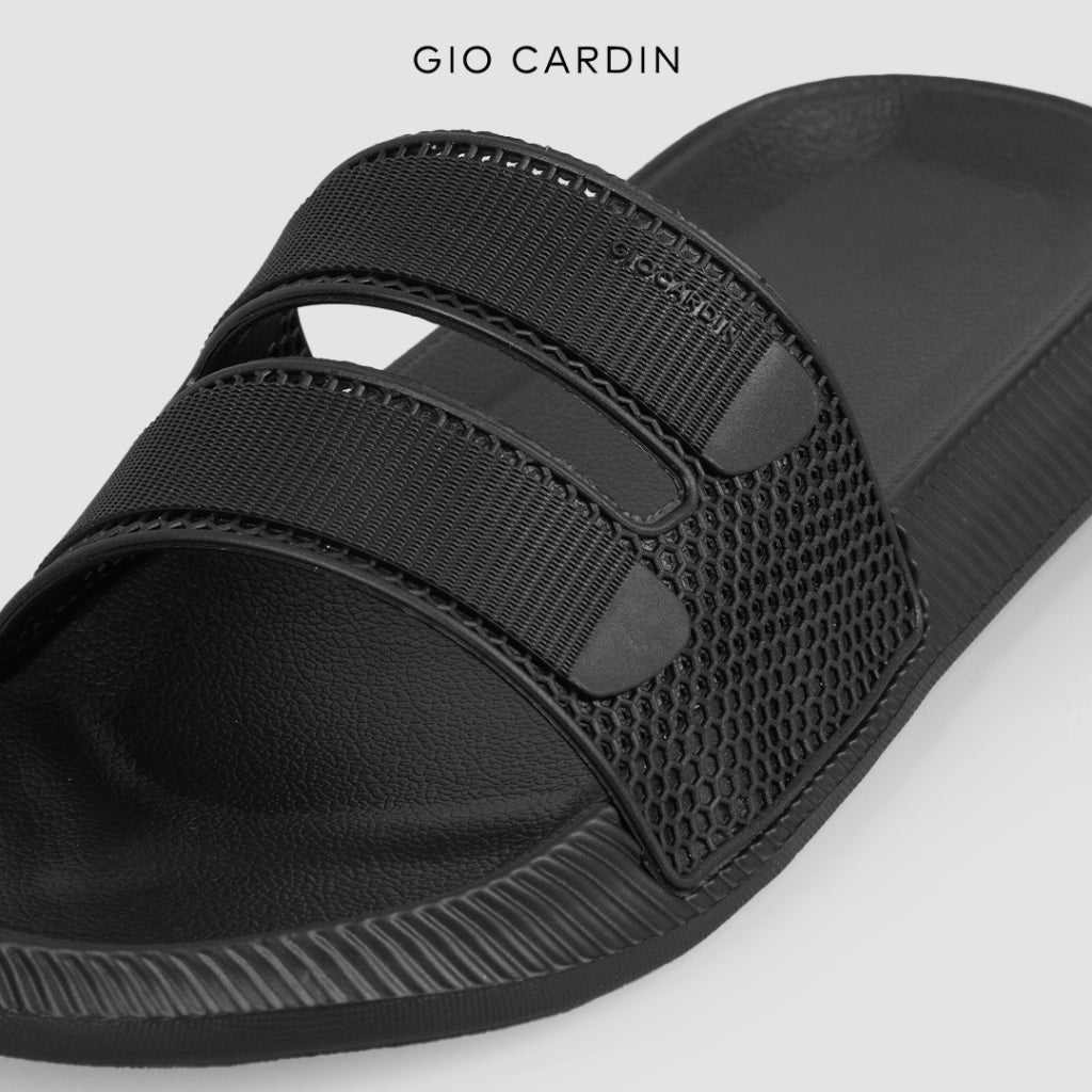 GIO CARDIN - Sandal Pria Wanita Noir Triple Black