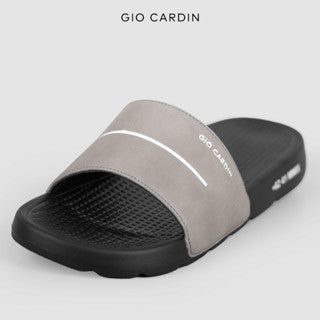 GIO CARDIN - Sandal Slides Pria Wanita Nova Triple Grey
