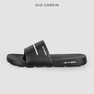 GIO CARDIN - Sandal Slides Pria Wanita Nova Triple Black