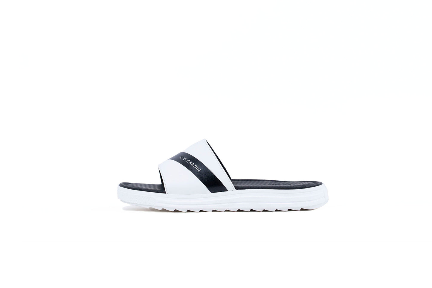 ELIO SLIDES | WHITE / BLACK / WHITE | UNISEX - Gio Cardin