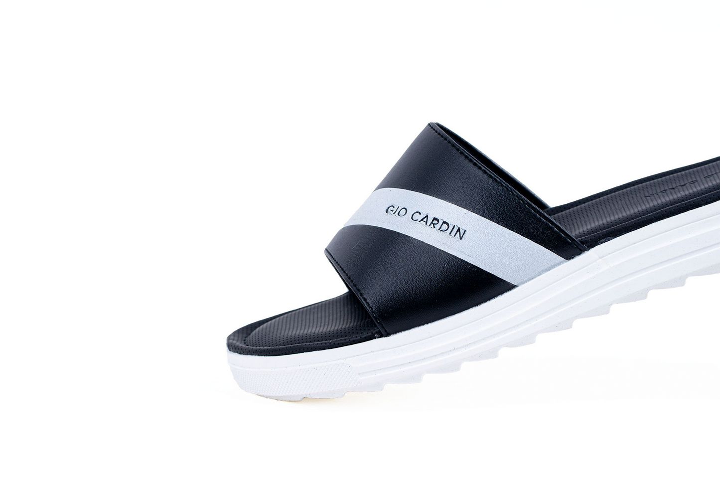 ELIO SLIDES | BLACK / WHITE / WHITE | UNISEX - Gio Cardin