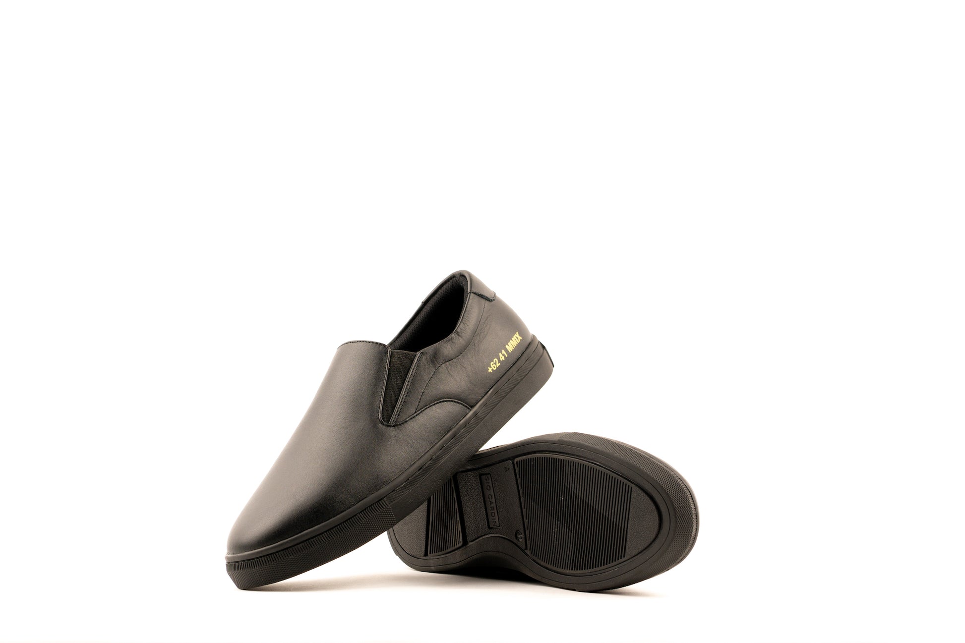 LAH-02 SLIP ON | TRIPLE BLACK | MEN - Gio Cardin