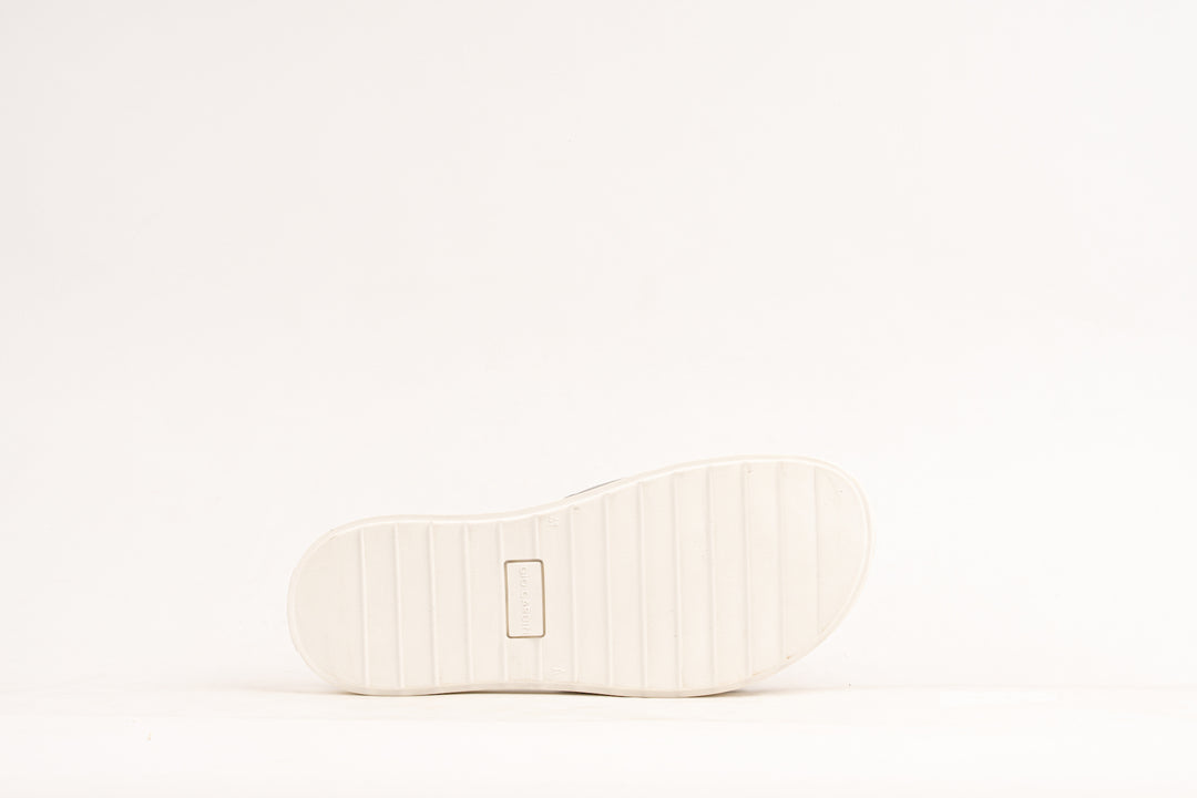 ELIO SLIDES | WHITE / BLACK / WHITE | UNISEX - Gio Cardin