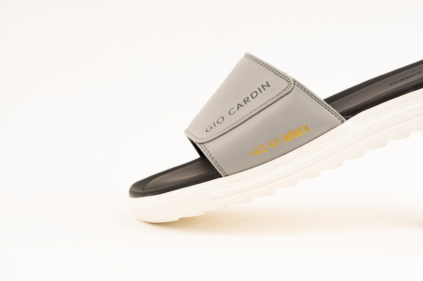 JUDE SLIDES | Grey / Grey / WHITE | UNISEX - Gio Cardin