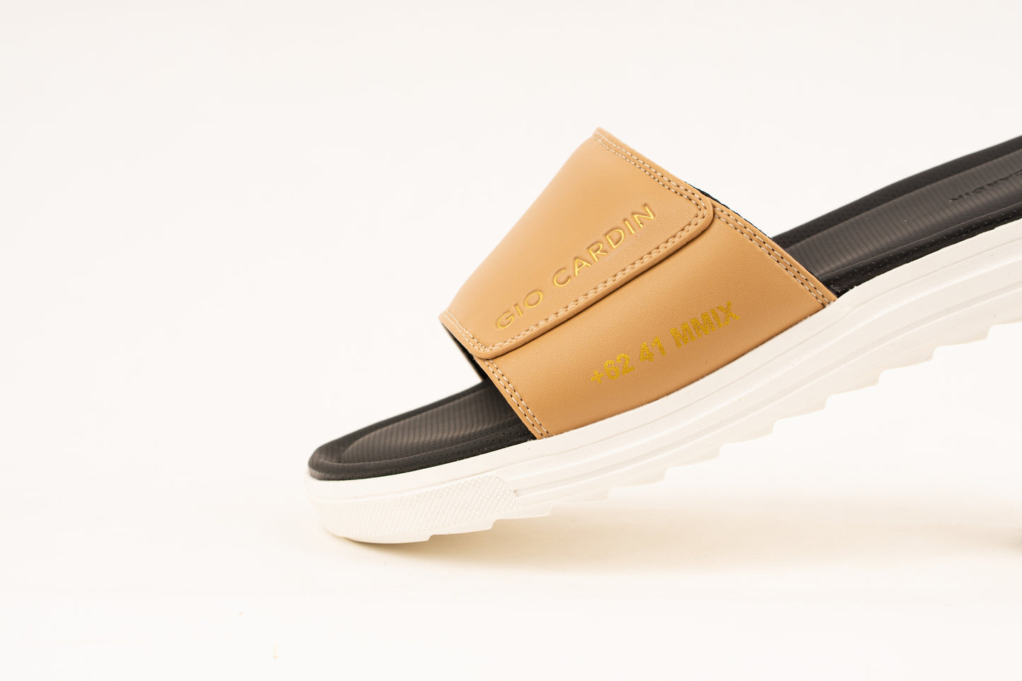 JUDE SLIDES | MOCA / MOCA / WHITE | UNISEX - Gio Cardin