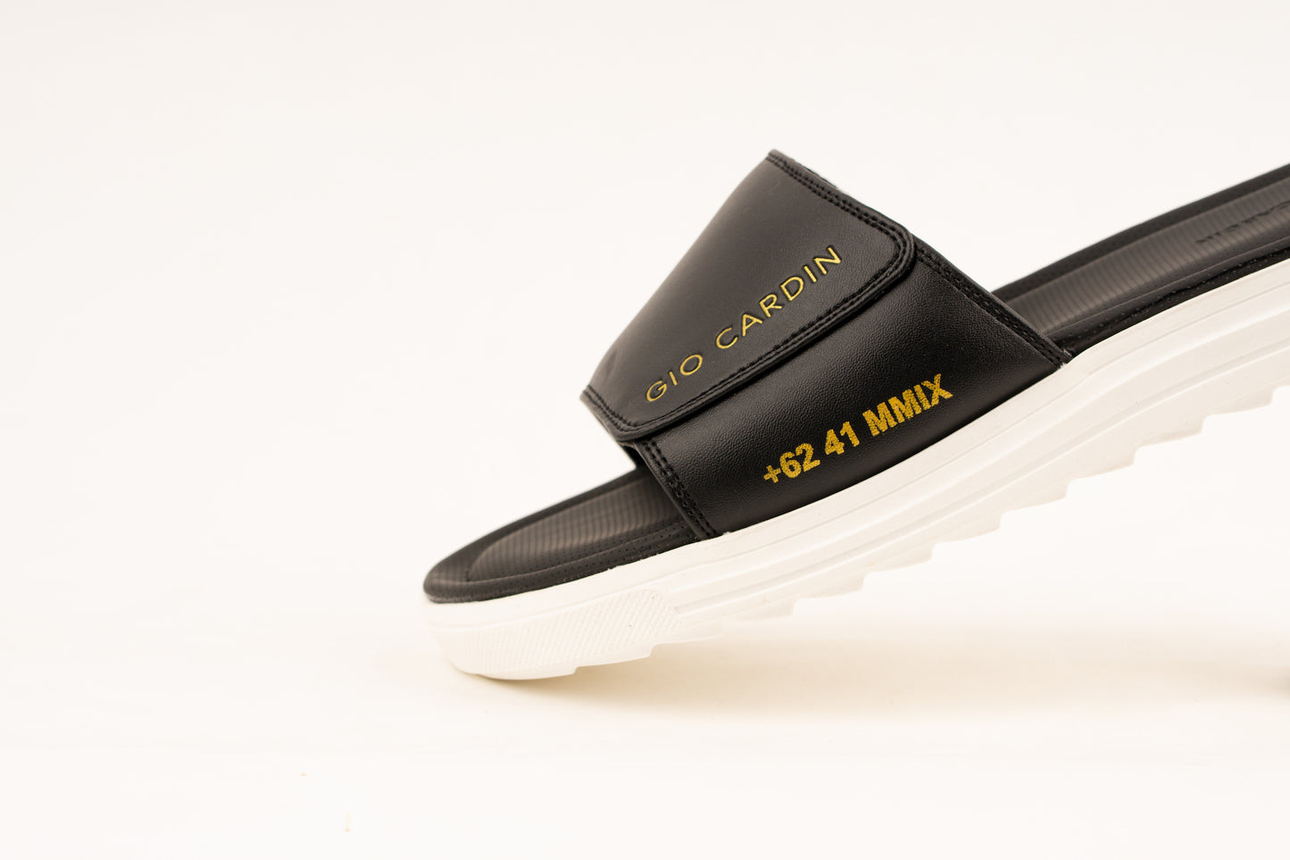 JUDE SLIDES | BLACK / BLACK / WHITE | UNISEX - Gio Cardin