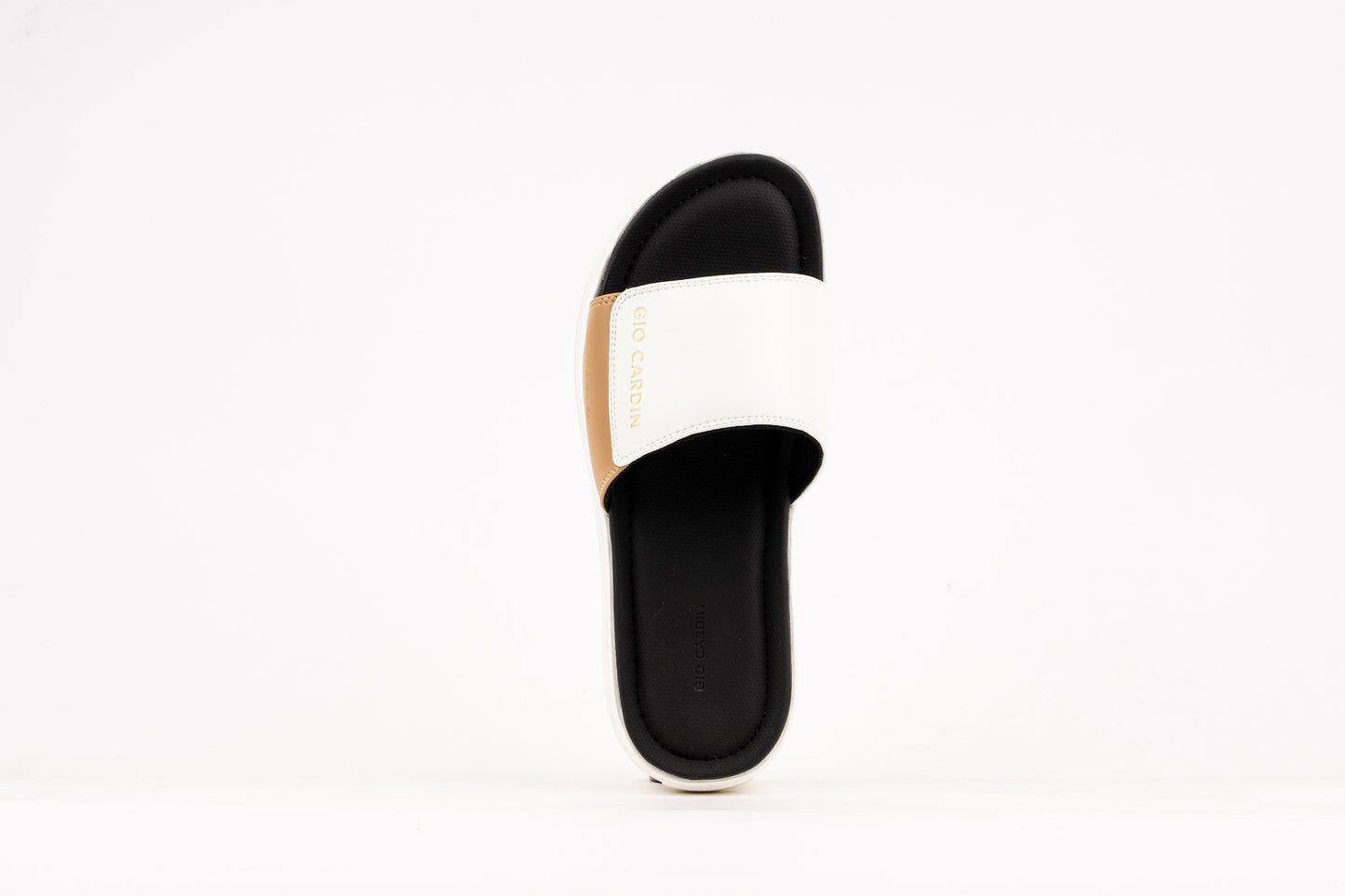 JUDE SLIDES | WHITE / MOCA / WHITE | UNISEX - Gio Cardin