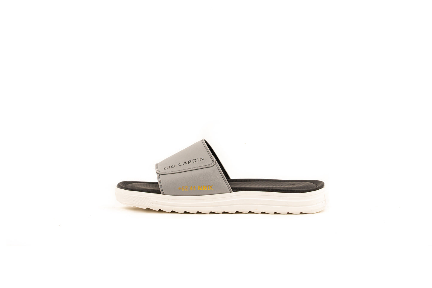 JUDE SLIDES | Grey / Grey / WHITE | UNISEX - Gio Cardin