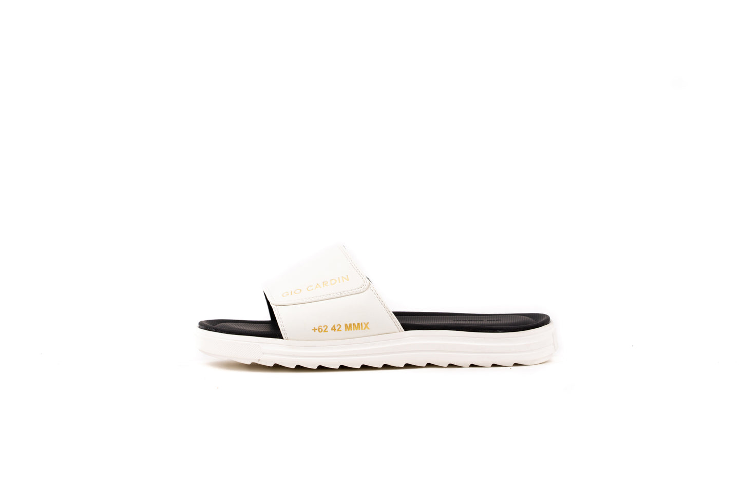 JUDE SLIDES | TRIPLE WHITE | UNISEX - Gio Cardin