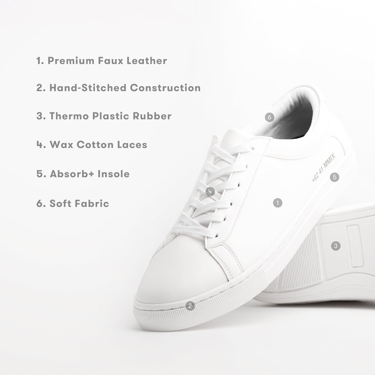 LAH-01 | TRIPLE WHITE | MEN - Gio Cardin