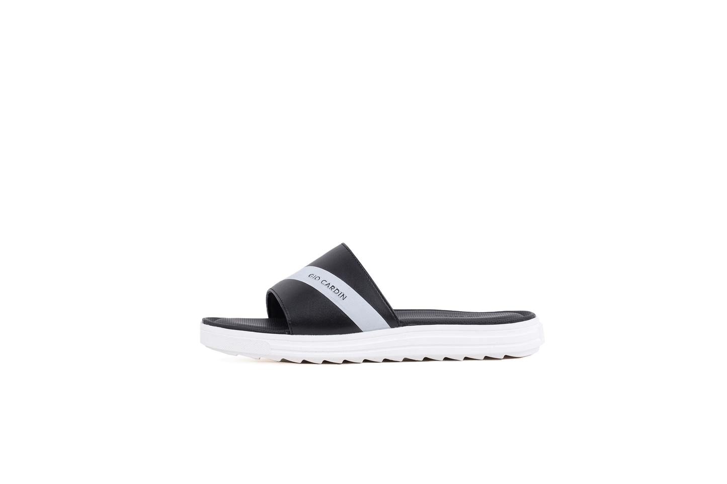 ELIO SLIDES | BLACK / WHITE / WHITE | UNISEX - Gio Cardin