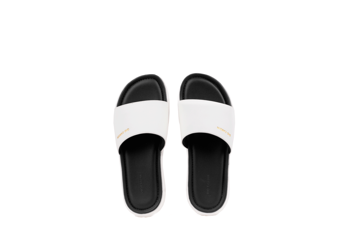 SERENO SLIDES | WHITE / BLACK | UNISEX - Gio Cardin