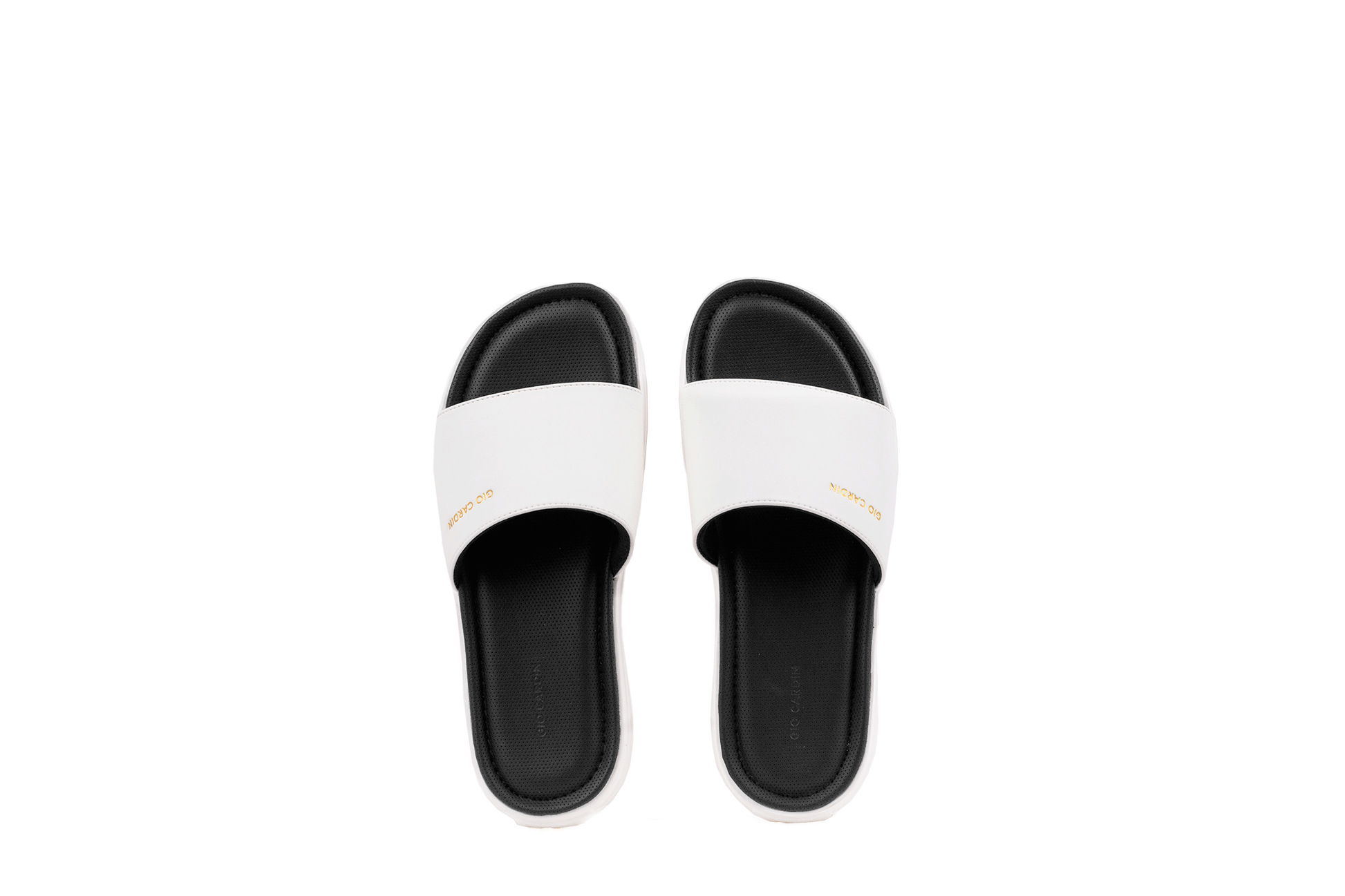 SERENO SLIDES | WHITE / BLACK | UNISEX - Gio Cardin
