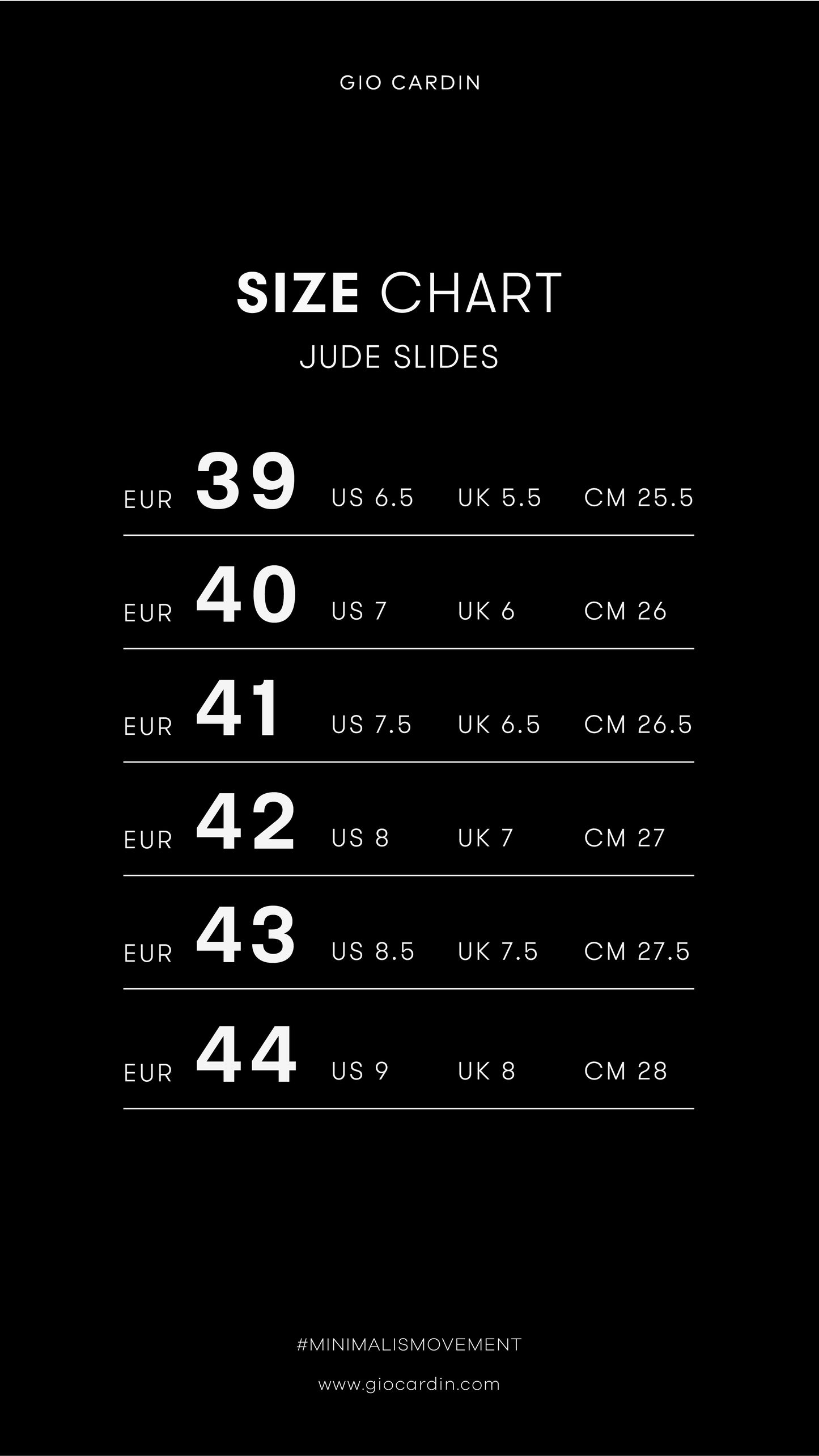 JUDE SLIDES | BLACK / BLACK / WHITE | UNISEX - Gio Cardin