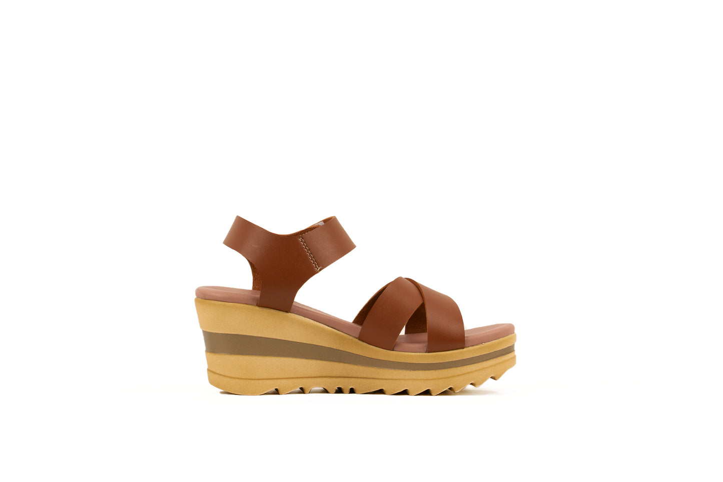 CANELA WEDGES SANDAL | TAN | WOMEN - Gio Cardin