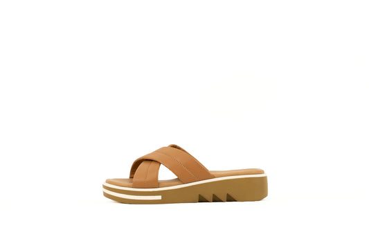 FLORA PLATFORM SANDAL | CAMEL | WOMEN - Gio Cardin