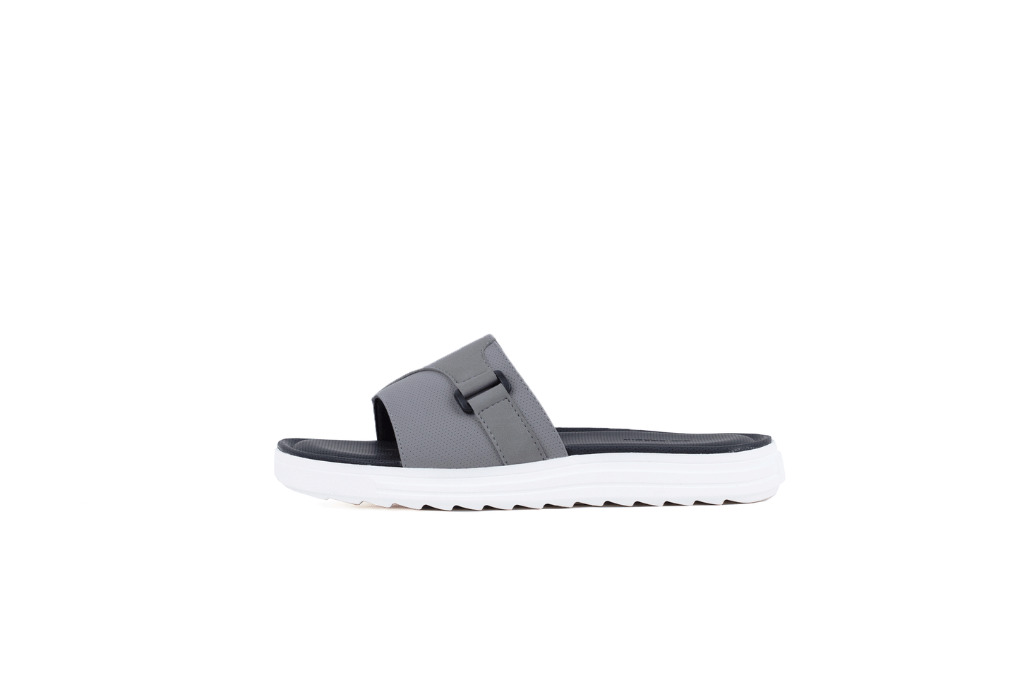 AEZAR SLIDES | GREY / WHITE | UNISEX - Gio Cardin