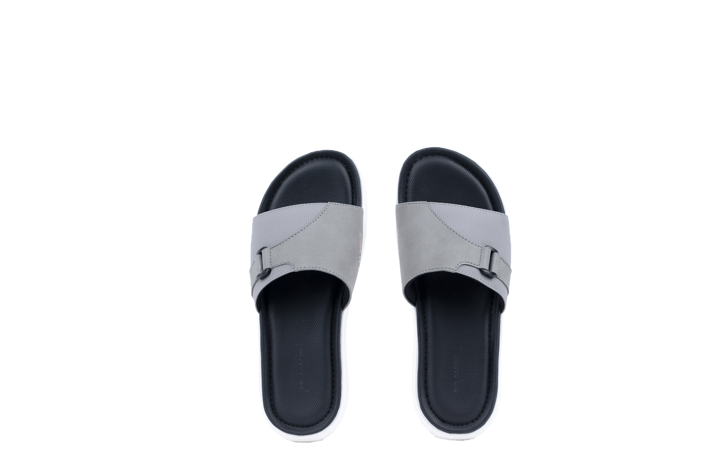 AEZAR SLIDES | GREY / WHITE | UNISEX - Gio Cardin