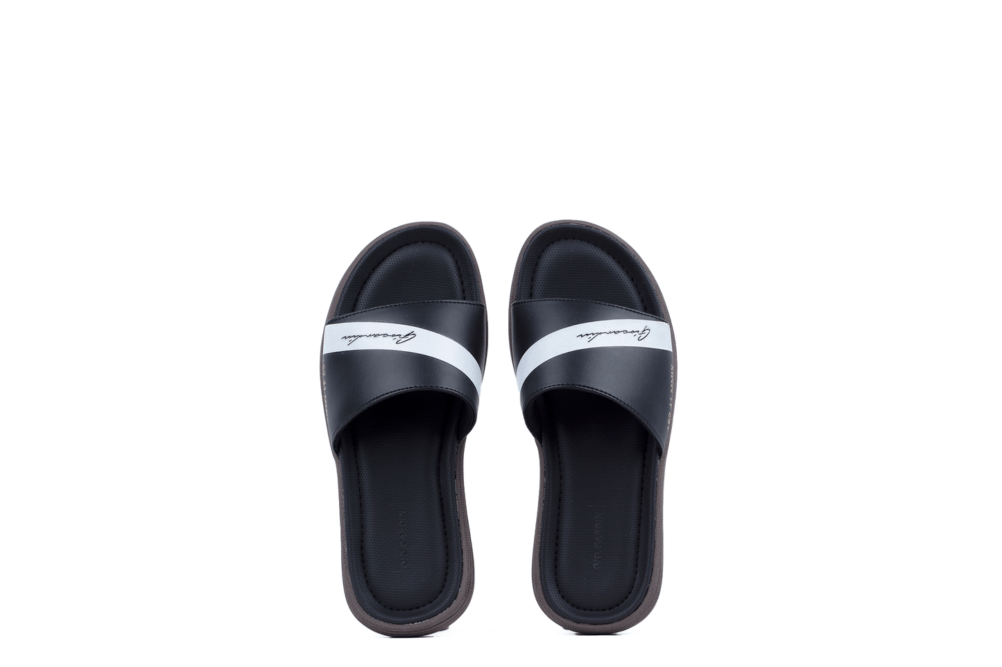 FOCIO SLIDES | BLACK / WHITE / BROWN | UNISEX - Gio Cardin