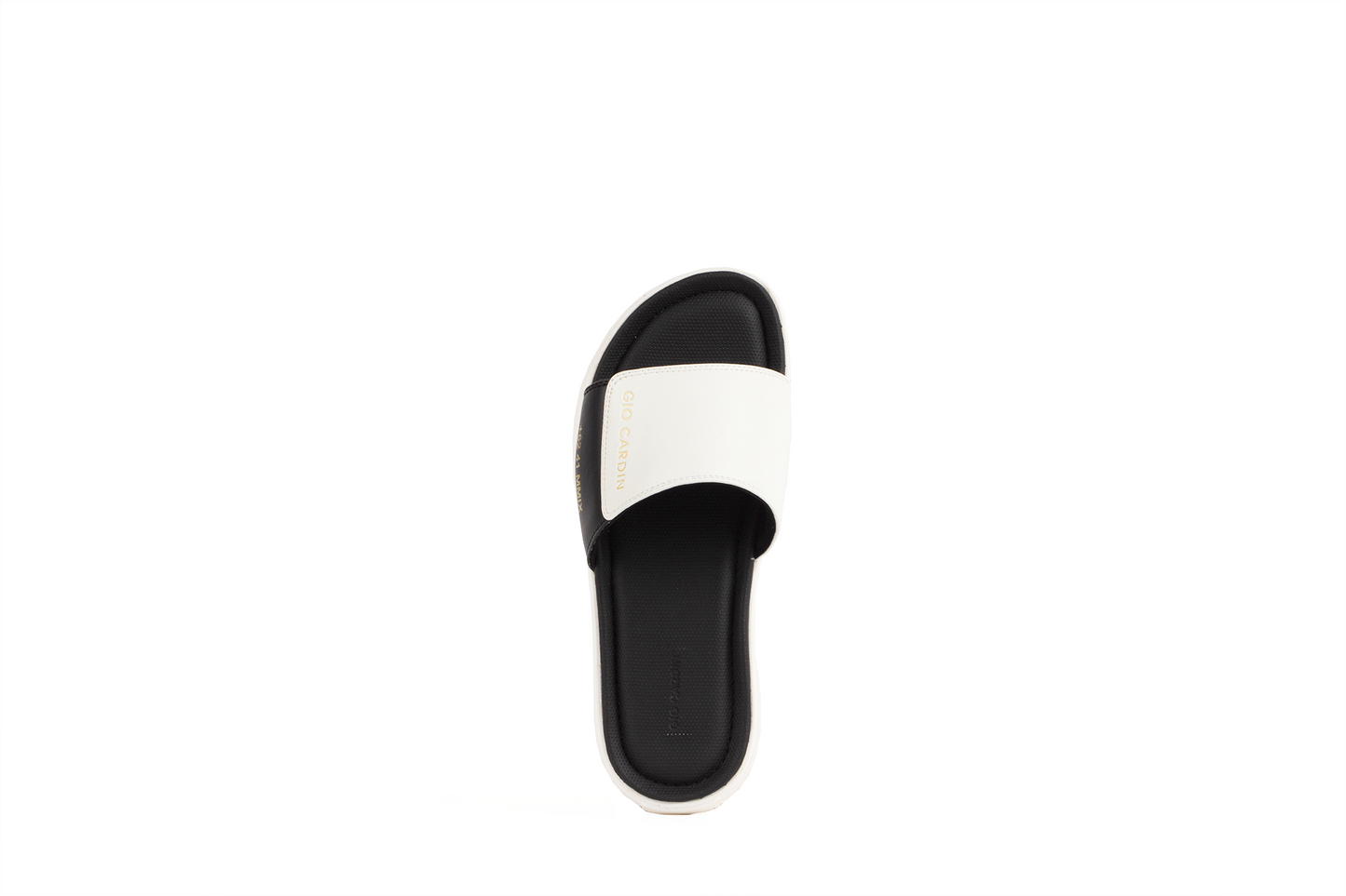 JUDE SLIDES | WHITE / BLACK / WHITE | UNISEX