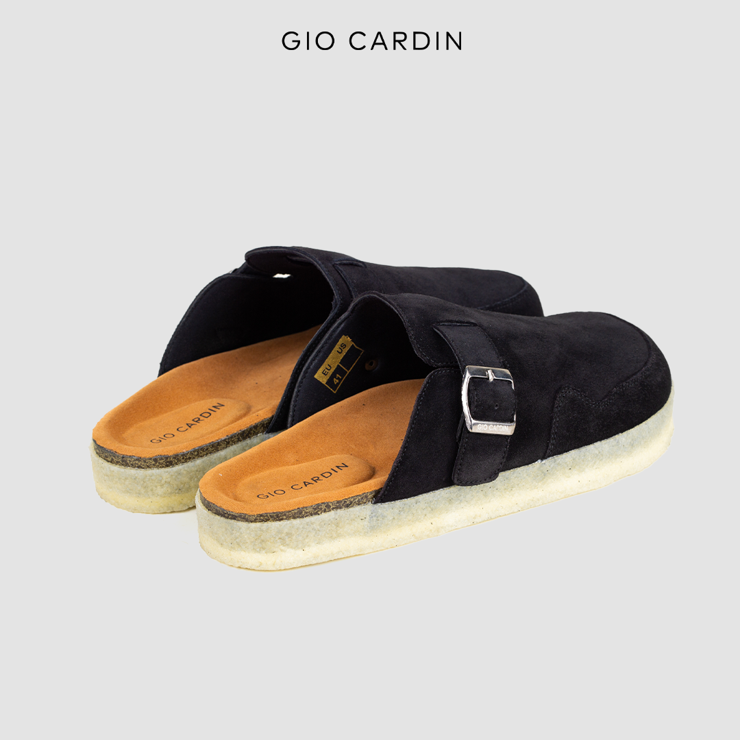 YOKO SANDALS | BLACK SUEDE | MEN