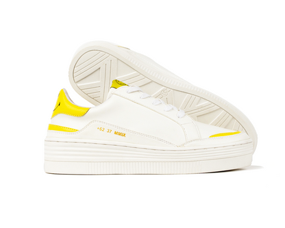 GIO CARDIN x SMILEY - AVA Sneakers White / Yellow