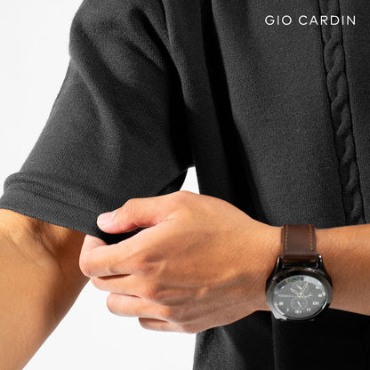 BARON KNIT POLO | BLACK | MEN