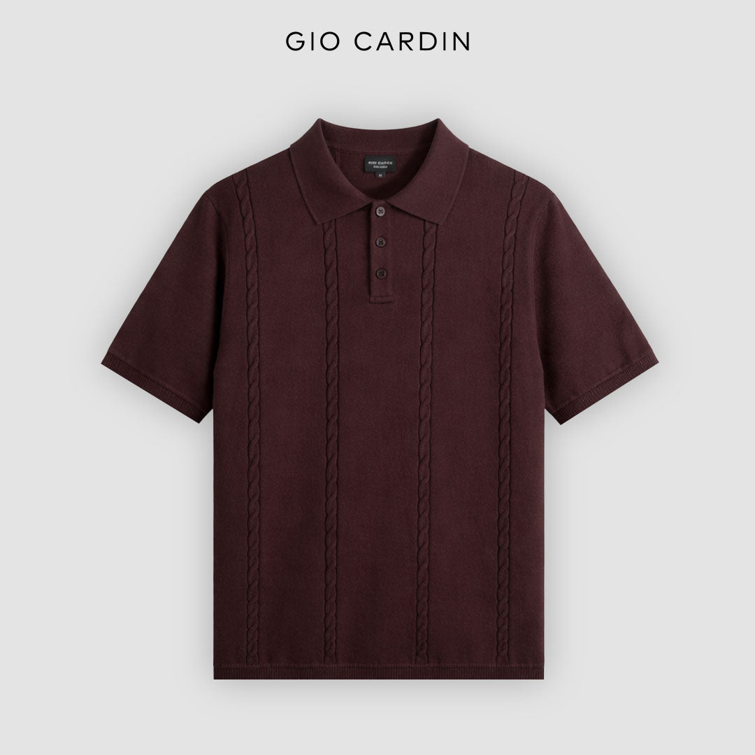 BARON KNIT POLO | COFFEE | MEN