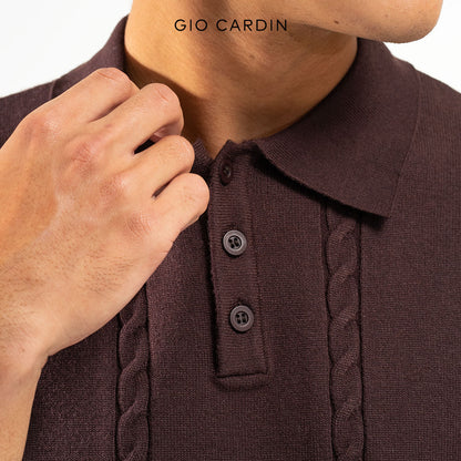 BARON KNIT POLO | COFFEE | MEN
