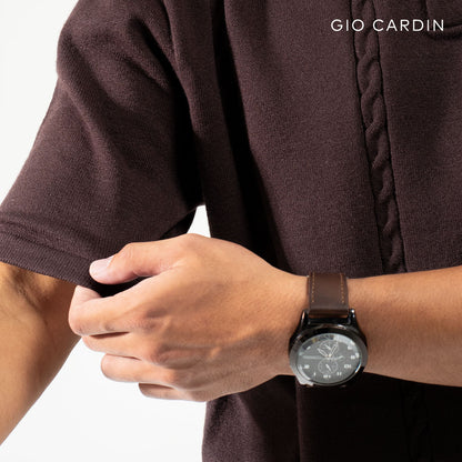 BARON KNIT POLO | COFFEE | MEN