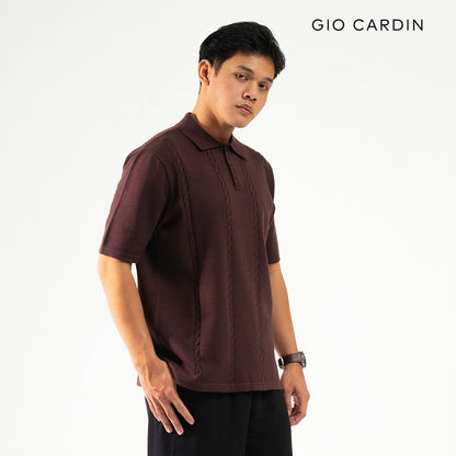 BARON KNIT POLO | COFFEE | MEN