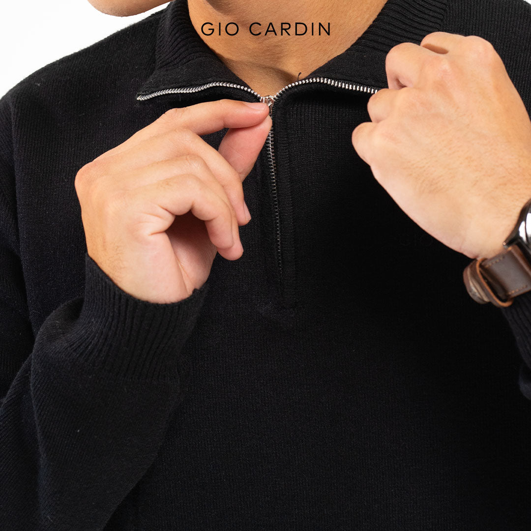 KELVIN KNIT POLO | BLACK | MEN