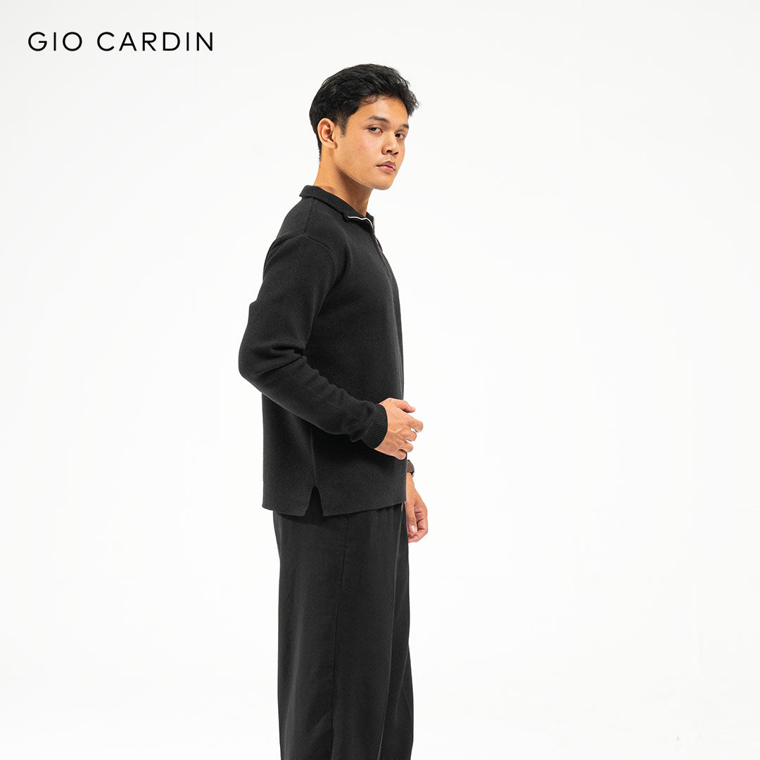 KELVIN KNIT POLO | BLACK | MEN