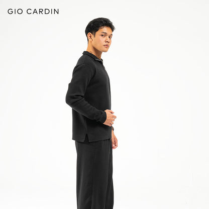 KELVIN KNIT POLO | BLACK | MEN