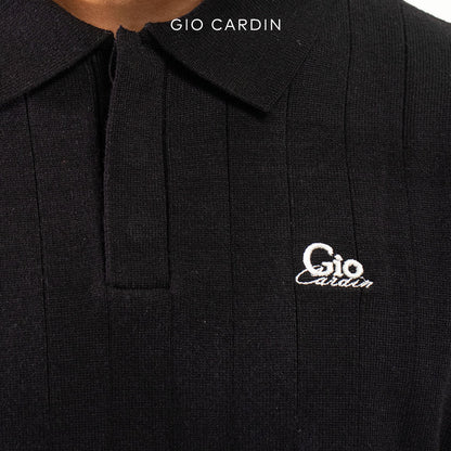 XANDER KNIT POLO | BLACK | MEN - Gio Cardin