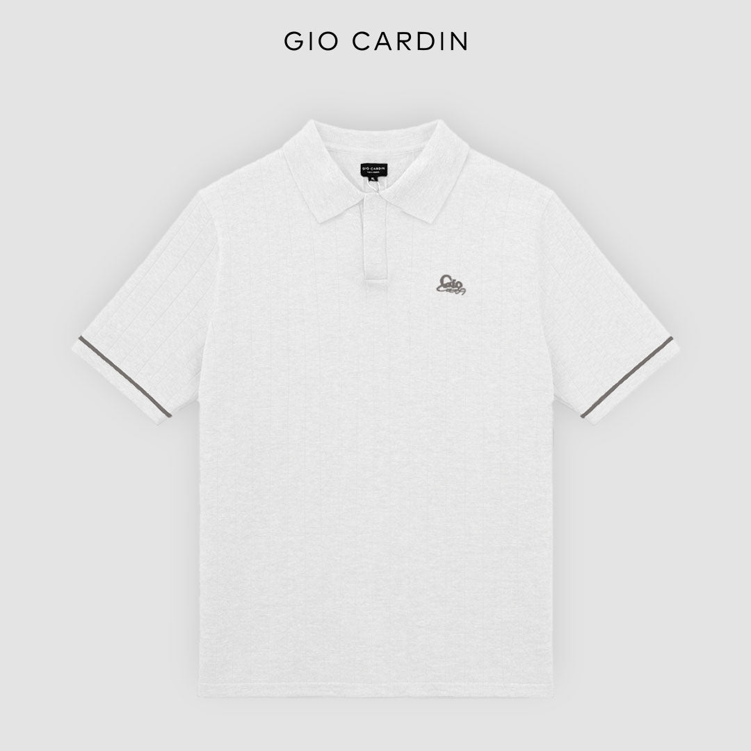 XANDER KNIT POLO | BROKEN WHITE | MEN - Gio Cardin