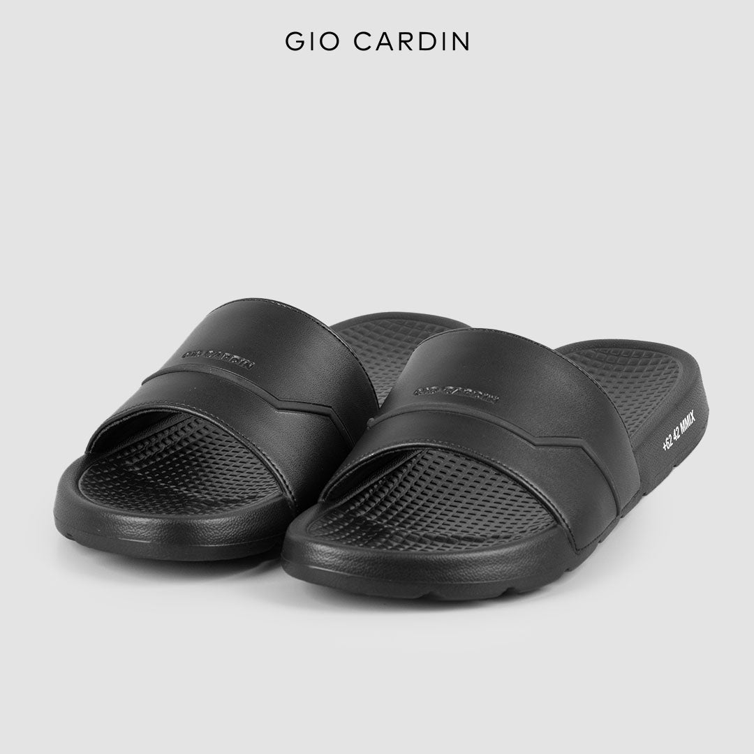 GION SLIDES | TRIPLE BLACK | MEN - Gio Cardin