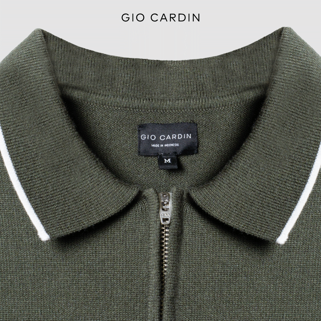 LINO KNIT POLO | OLIVE | MEN