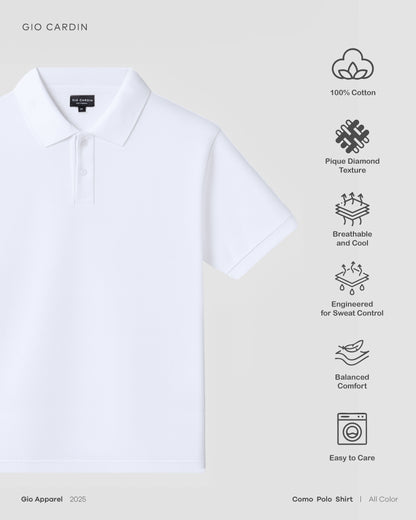 COMO POLO SHIRT | WHITE | MEN